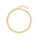 14k Yellow Gold Bead Chain Necklace(4mm) RCJ