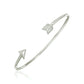 Sterling Silver Polished Arrow Cuff Bangle (3.00 mm) RCJ