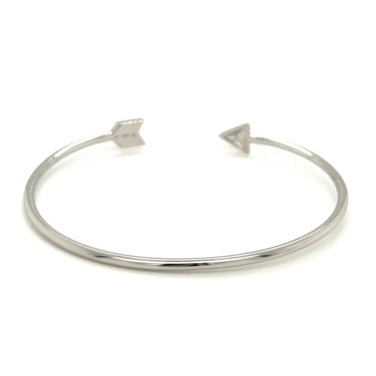 Sterling Silver Polished Arrow Cuff Bangle (3.00 mm) RCJ