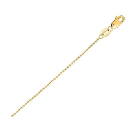 18k Yellow Gold Bead Chain (2.50 mm) RCJ