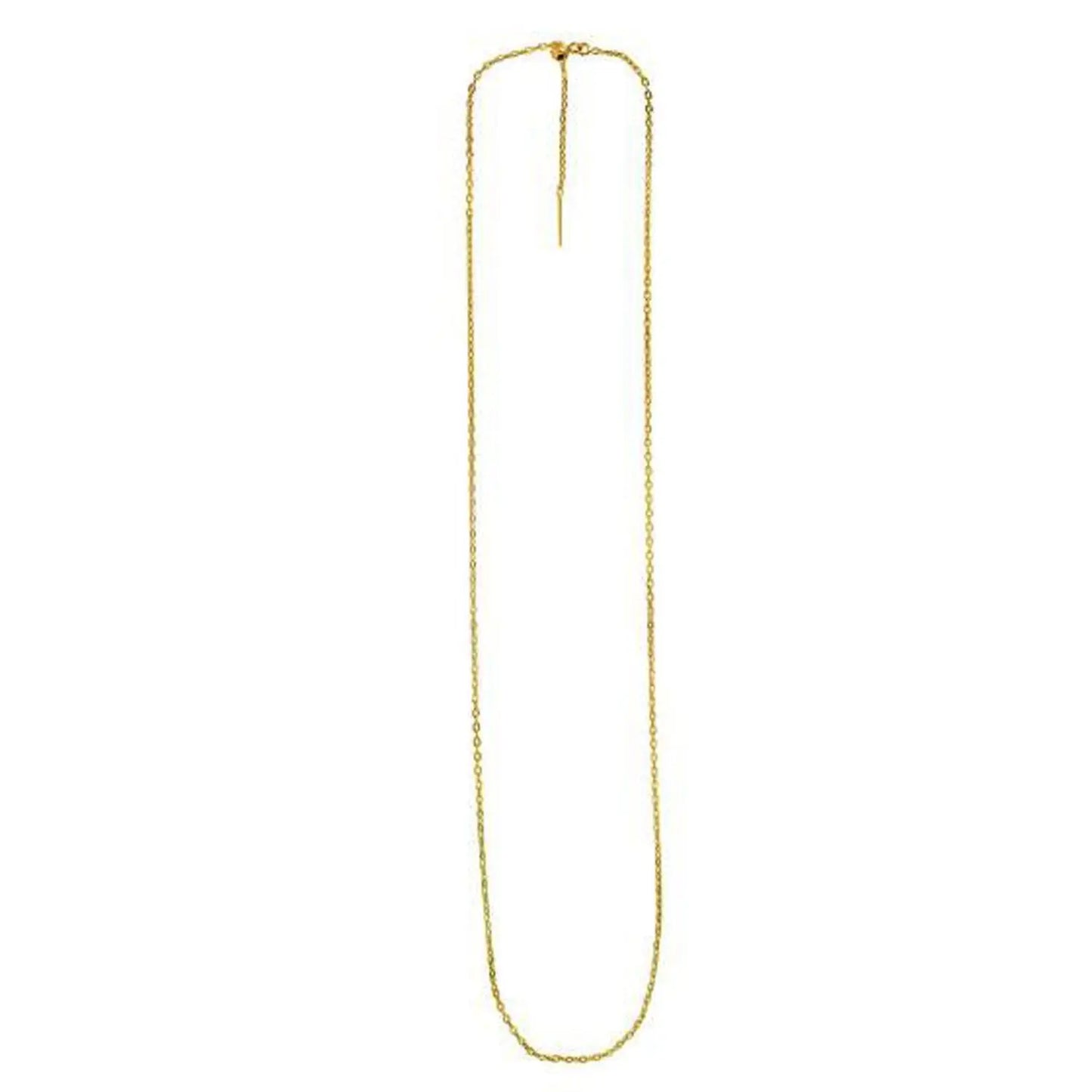 Endless Adjustable Cable Chain in 14k Yellow Gold (1.70 mm) RCJ