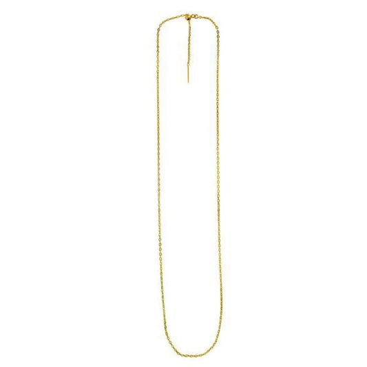 Endless Adjustable Cable Chain in 14k Yellow Gold (1.70 mm) RCJ