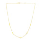 14k Yellow Gold Chain Necklace with Cross Stations RCJ