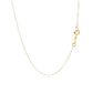 14k Yellow Gold Necklace with Dog Paw Print Symbol in Mother of Pearl RCJ