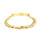 14k Yellow Gold 8 1/2 inch Mens Curb Chain ID Bracelet (8.30 mm) RCJ