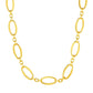 14k Yellow Gold Necklace with Polished Oval Links RCJ