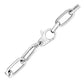 Sterling Silver Wide Paperclip Chain Bracelet (6.50 mm) RCJ