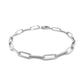 14K White Gold Bold Paperclip Chain Bracelet (4.20 mm)Monde Trend