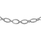 Textured Oval Link Bracelet in 14k White Gold (8.60 mm) RCJ