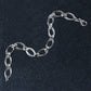 Textured Oval Link Bracelet in 14k White Gold (8.60 mm) RCJ