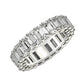 Emerald Cut Lab Grown Diamond Eternity Ring in 14k White Gold (2 cttw FG/VS2) RCJ