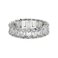 Emerald Cut Lab Grown Diamond Eternity Ring in 14k White Gold (2 cttw FG/VS2) RCJ