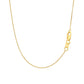 14k Yellow Gold Polished Moon Necklace with Diamond RCJ