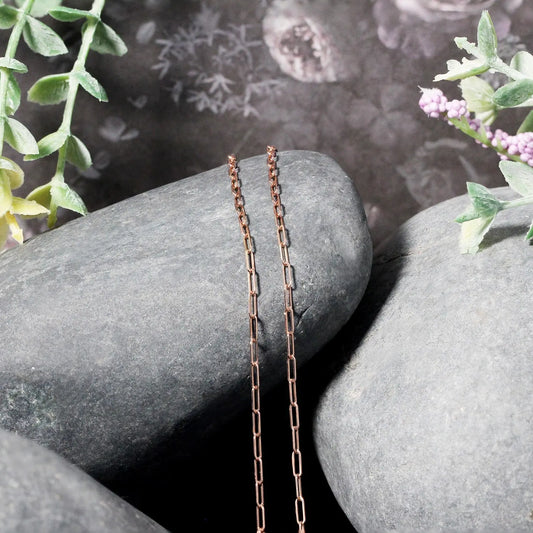 14k Rose Gold Adjustable Paperclip Chain (1.50 mm)Monde Trend