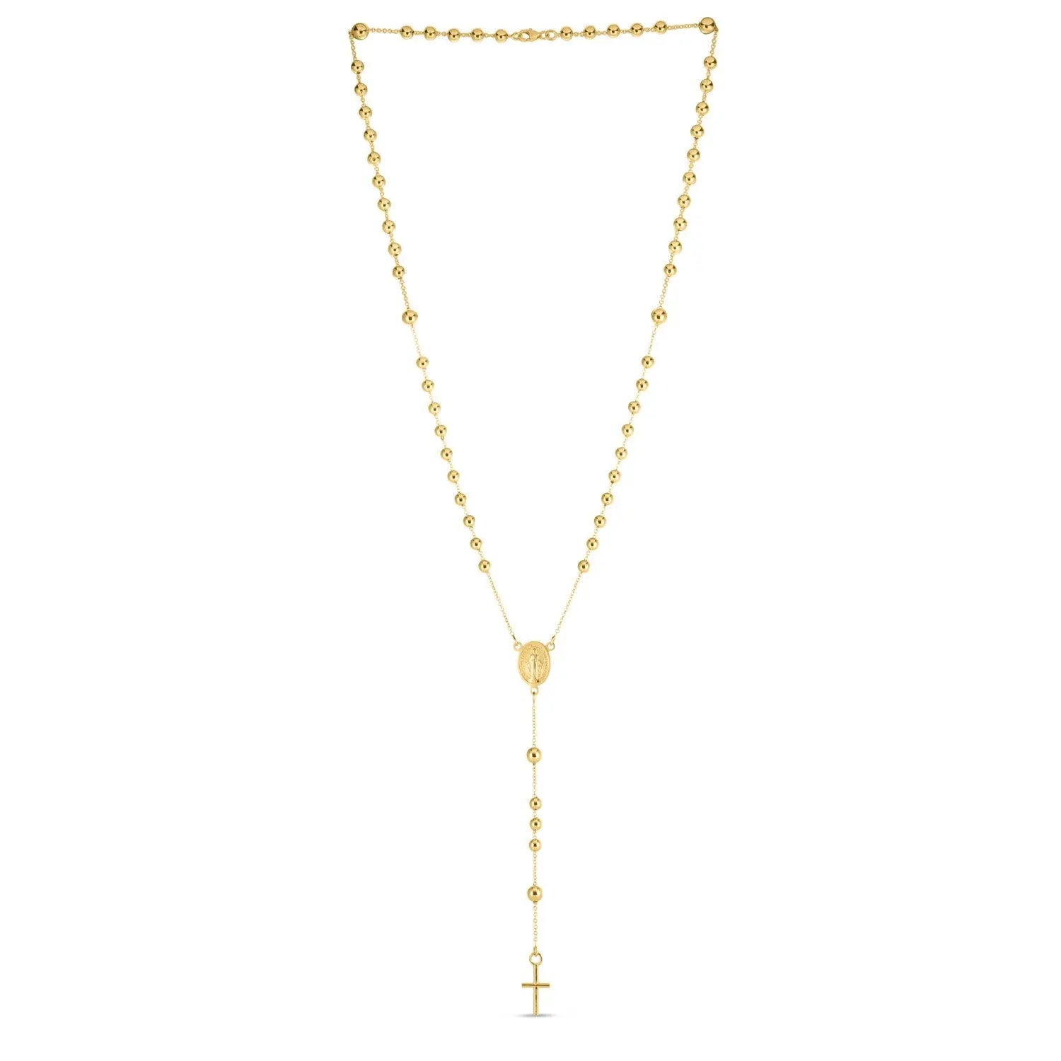 14K Yellow Gold Rosary Necklace RCJ