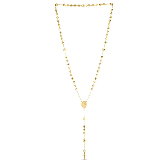 14K Yellow Gold Rosary Necklace RCJ