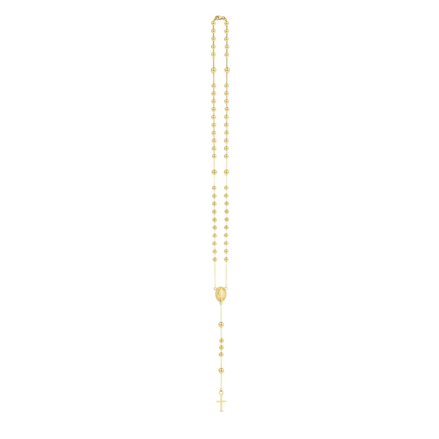 14K Yellow Gold Rosary Necklace RCJ