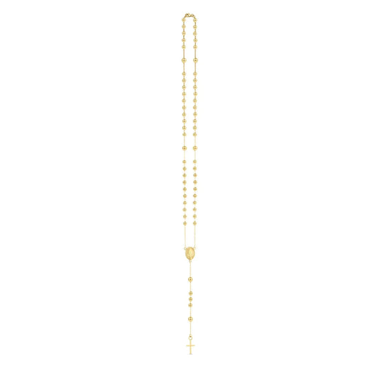 14K Yellow Gold Rosary Necklace RCJ