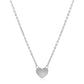 14k White Gold Polished Mini Heart Necklace RCJ