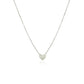 14k White Gold Polished Mini Heart Necklace RCJ