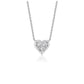 Diamond Heart Design Pendant in 14k White Gold RCJ