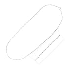 Sterling Silver Rhodium Plated Paperclip Chain (1.80 mm) RCJ