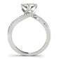 14k White Gold Spiral Design Pronged Diamond Engagement Ring (1 1/8 cttw) RCJ