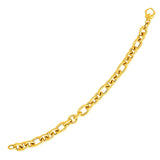 14k Yellow Gold Oval Link Bracelet (9.40 mm) RCJ