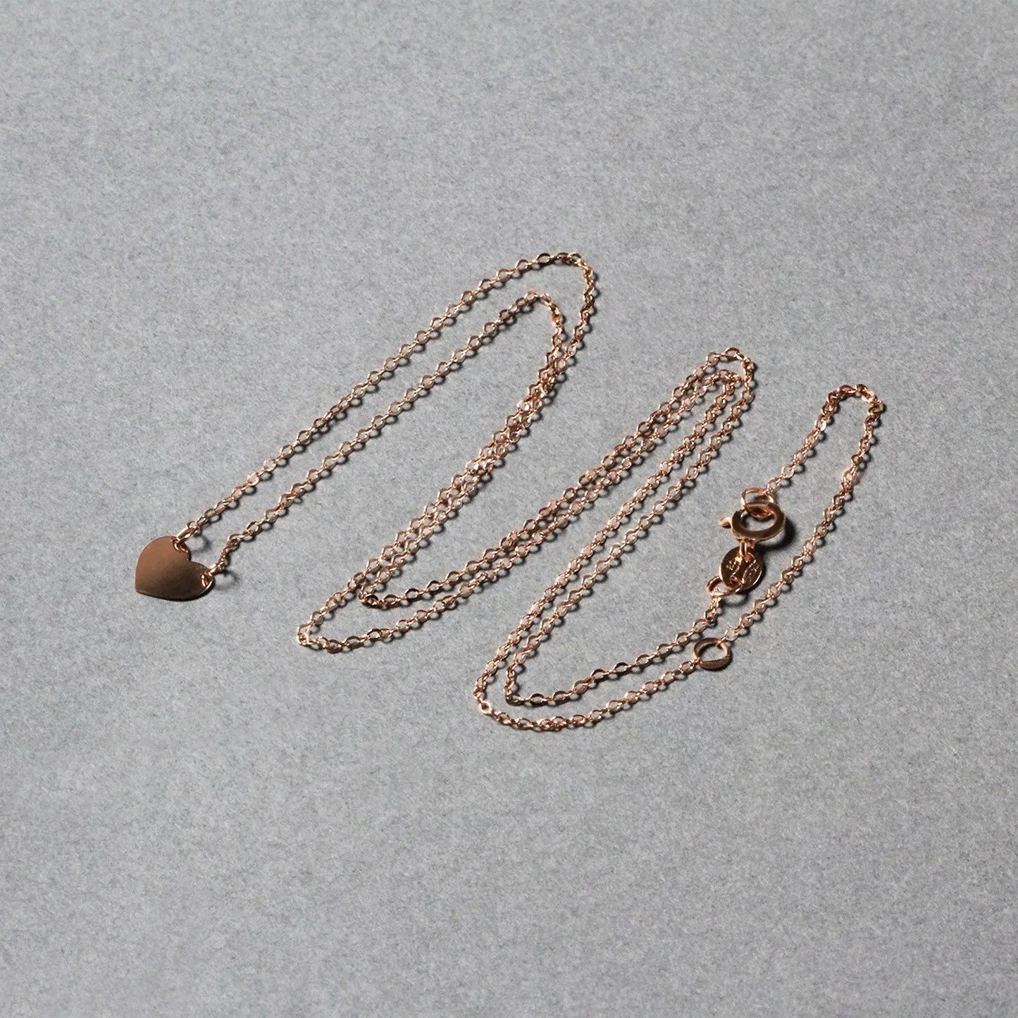 14k Rose Gold Polished Mini Heart NecklaceMonde Trend