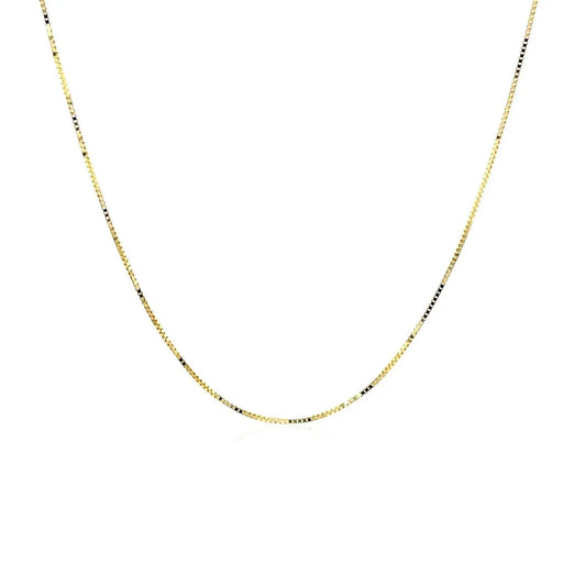 10k Yellow Gold Classic Box Chain (0.45 mm)Monde Trend