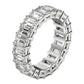 Emerald Cut Lab Grown Diamond Eternity Ring in 14k White Gold (4 cttw FG/VS2) RCJ