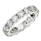 Round Cut Lab Grown Diamond Eternity Ring in 14k White Gold (4 cttw FG/VS2) RCJ