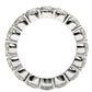 Round Cut Lab Grown Diamond Eternity Ring in 14k White Gold (4 cttw FG/VS2) RCJ