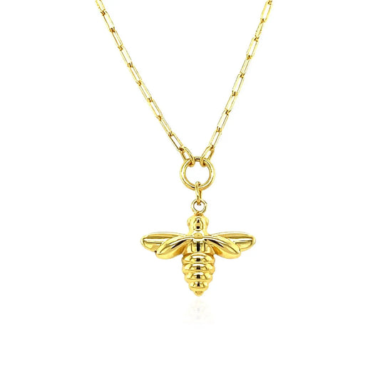 14K Yellow Gold Bee Necklace RCJ