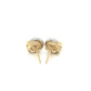 14k Two-Tone Gold Multi-Textured Open Circle Style Entwined EarringsMonde Trend