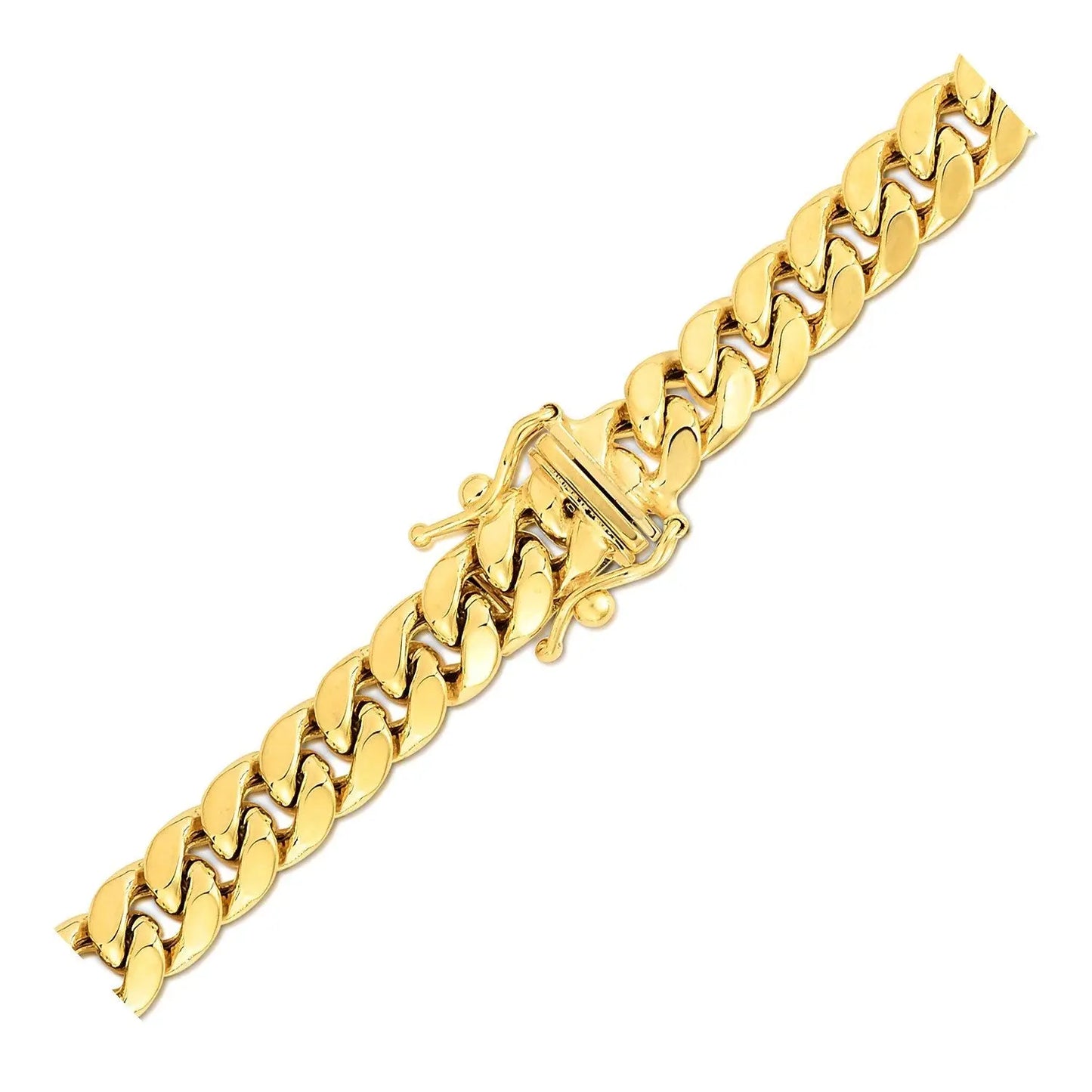 10k Yellow Gold Semi Solid Miami Cuban Chain (6.60 mm)Monde Trend