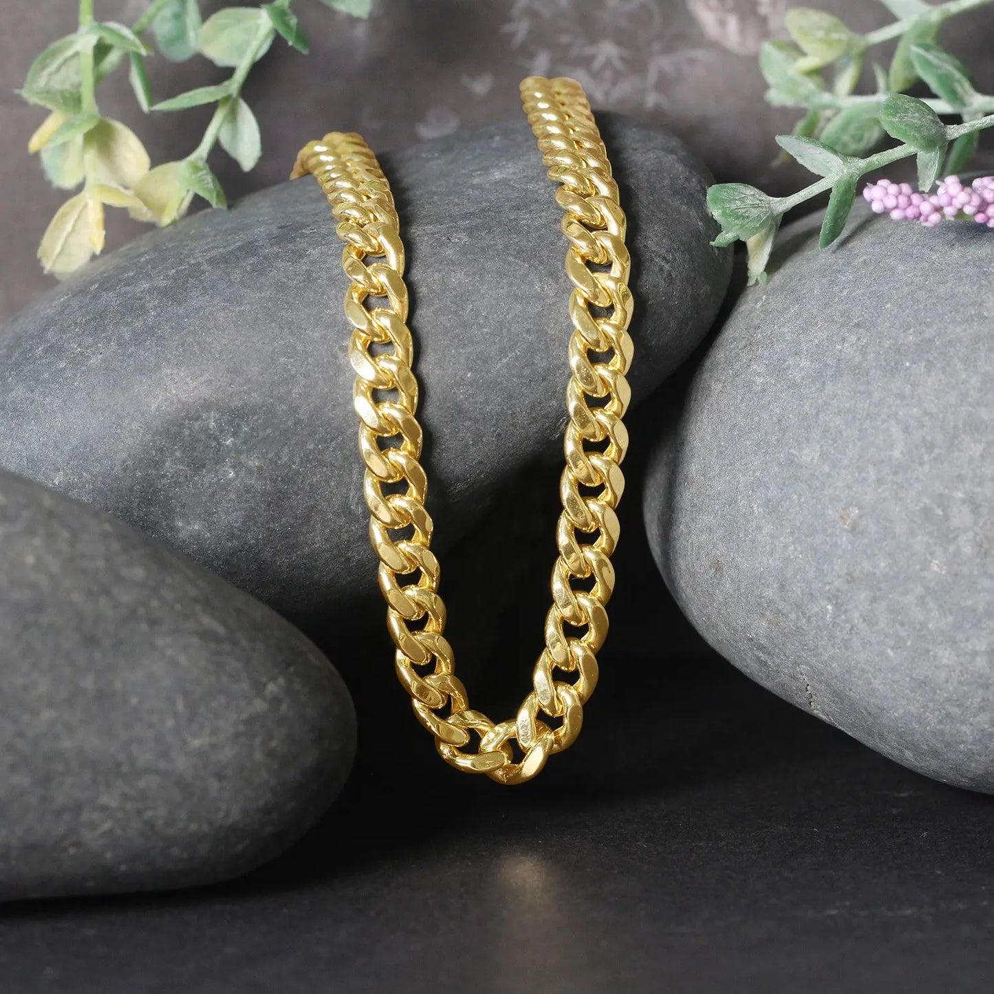 10k Yellow Gold Semi Solid Miami Cuban Chain (6.60 mm)Monde Trend