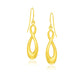 14k Yellow Gold Polished Earrings in Infinity Design RCJ