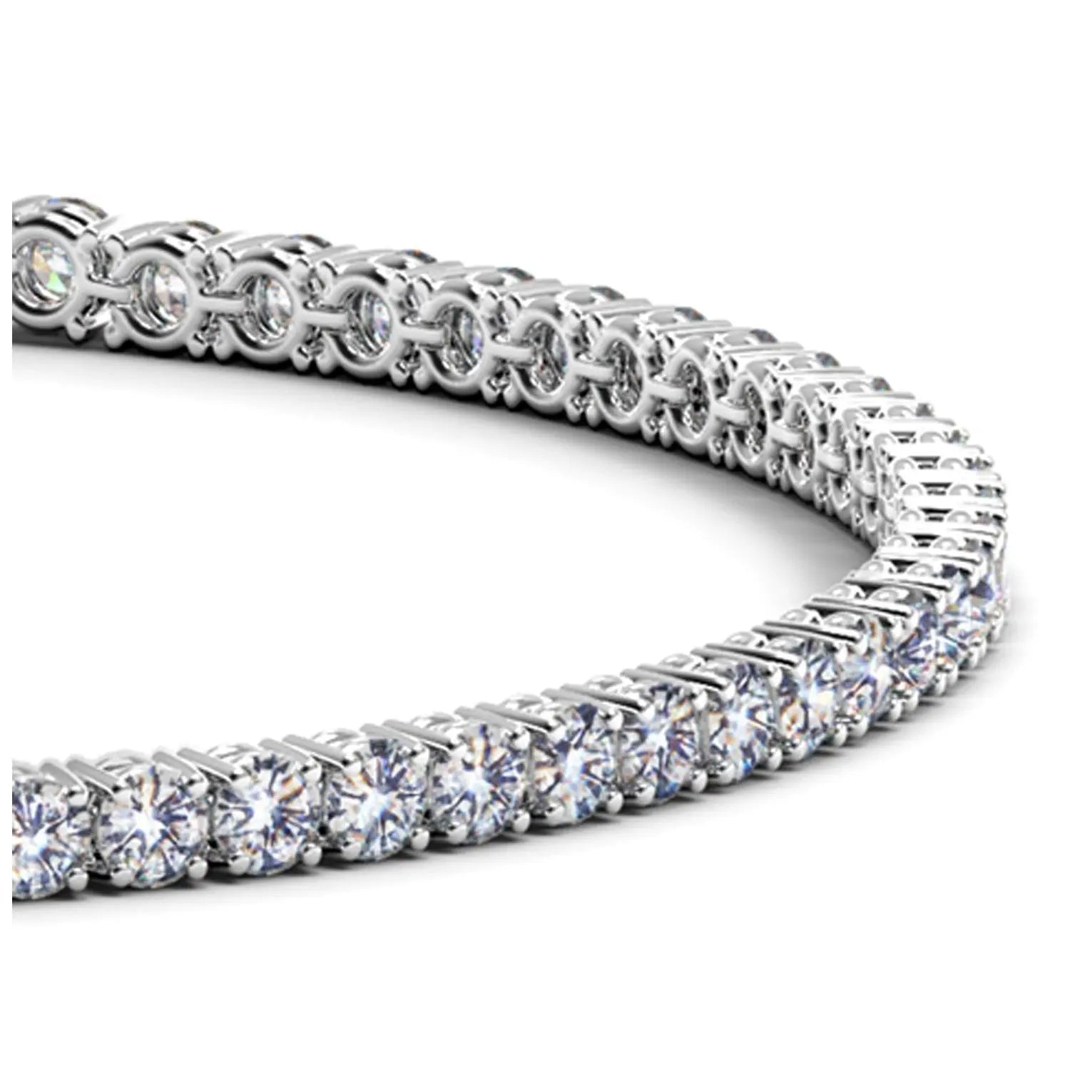 Lab Grown Round Diamond Tennis Bracelet in 14k White Gold (3 cctw F/G  VS2/SI1) RCJ