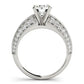 14k White Gold Pronged Round Antique Diamond Engagement Ring (1 1/2 cttw) RCJ