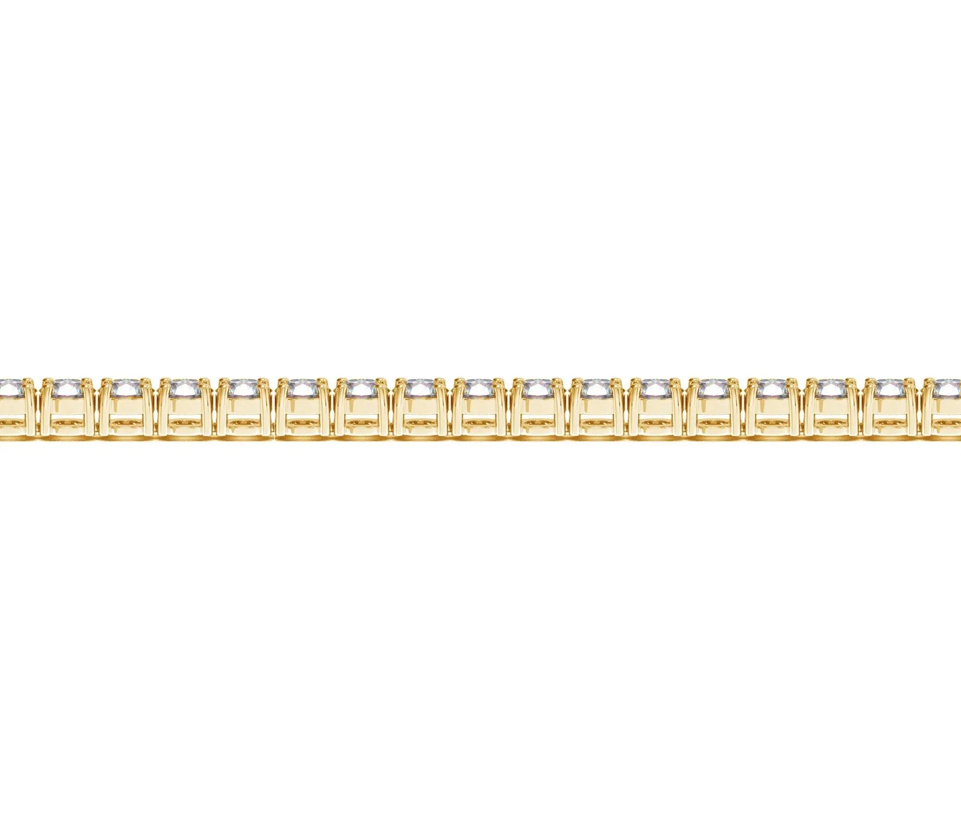 Lab Grown Round Diamond Tennis Bracelet in 14k Yellow Gold (6 cctw F/G  VS2/SI1) RCJ