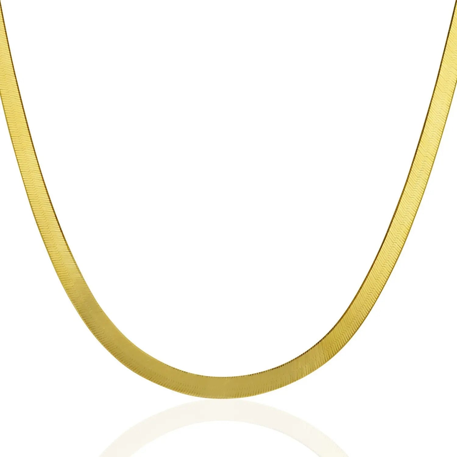 Imperial Herringbone Chain in 10k Yellow Gold (5.00 mm) RCJ