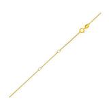 Double Extendable Diamond Cut Cable Chain in Yellow Gold (0.87 mm) RCJ