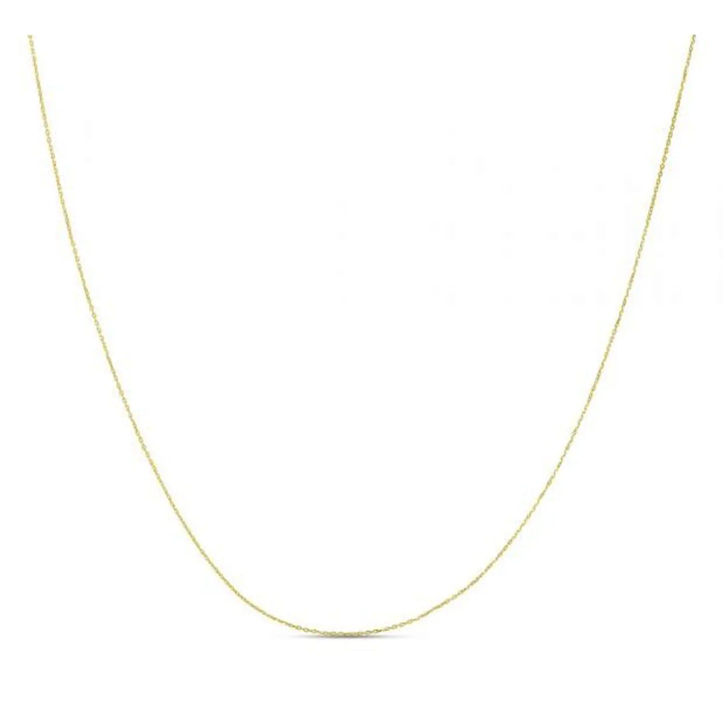 Double Extendable Diamond Cut Cable Chain in Yellow Gold (0.87 mm) RCJ