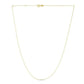 Double Extendable Diamond Cut Cable Chain in Yellow Gold (0.87 mm) RCJ