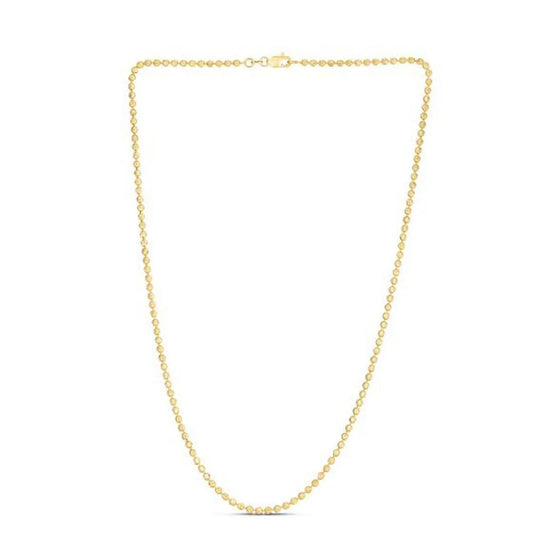 Moon Cut Bead Chain in 14k Yellow Gold (2.50 mm) RCJ