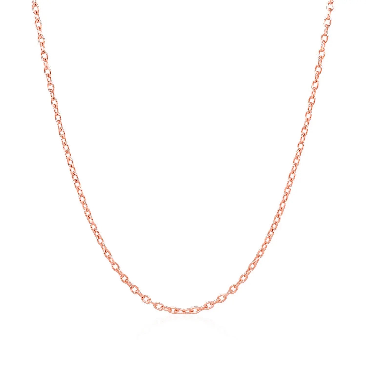 14k Rose Gold Round Cable Link Chain (1.50 mm)Monde Trend