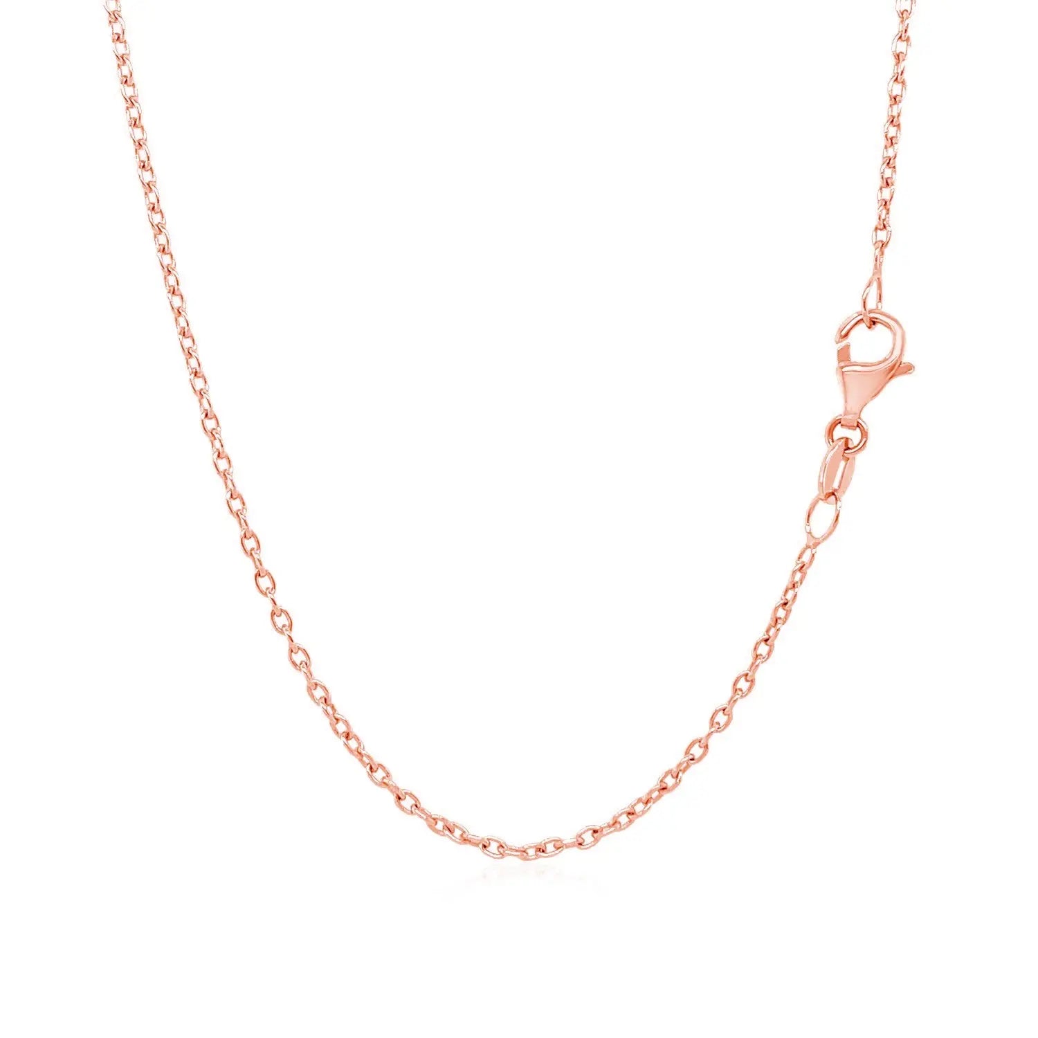 14k Rose Gold Round Cable Link Chain (1.50 mm)Monde Trend