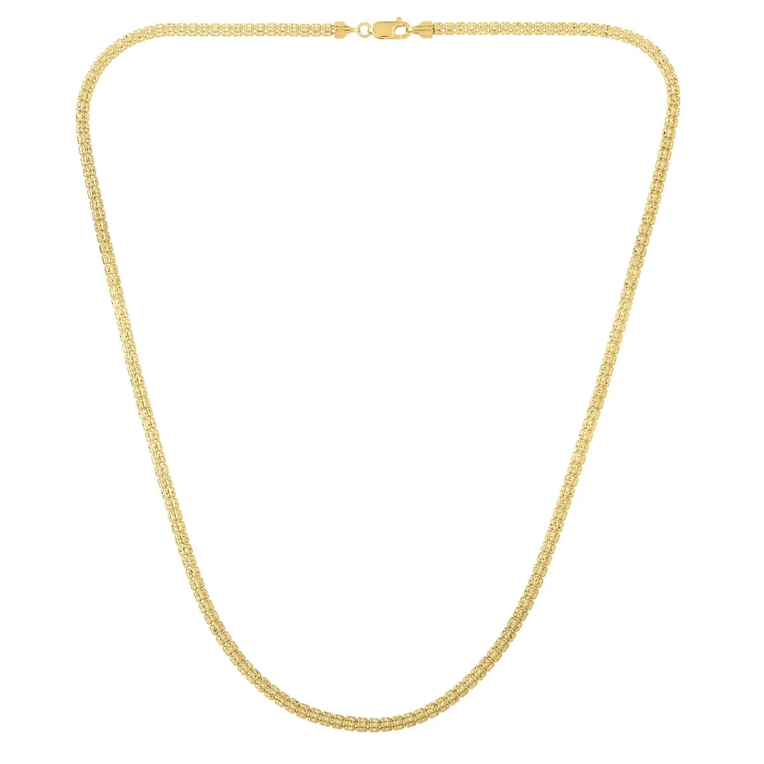 Ice Barrel Chain in 14k Yellow Gold (3.10 mm) RCJ