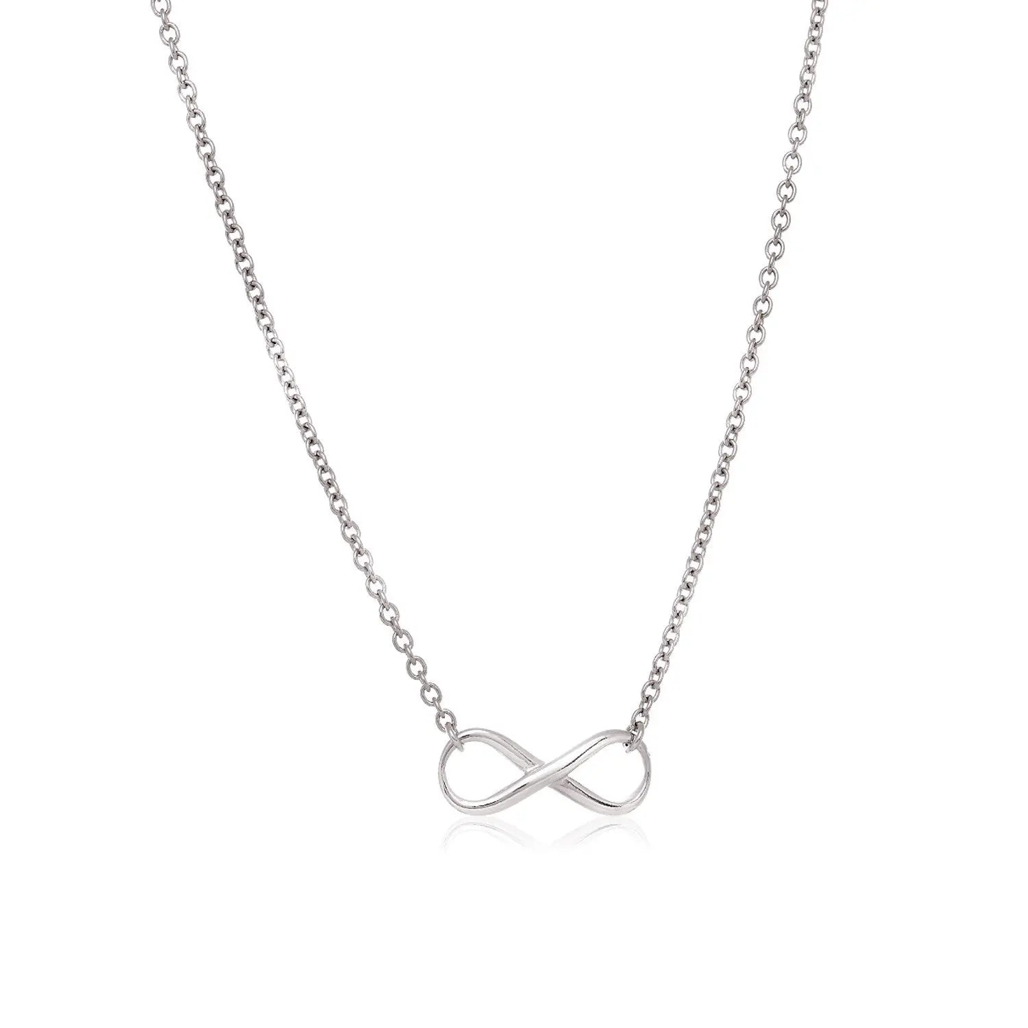 Sterling Silver Infinity Symbol Necklace RCJ